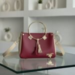 ROUND HANDLE (Mehroon+Skin)