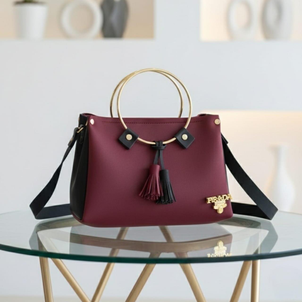 WhatsApp Image 2026-01-05 at 4.33.59 PM (1) ROUND HANDLE (Mehroon+Black) - Image 1