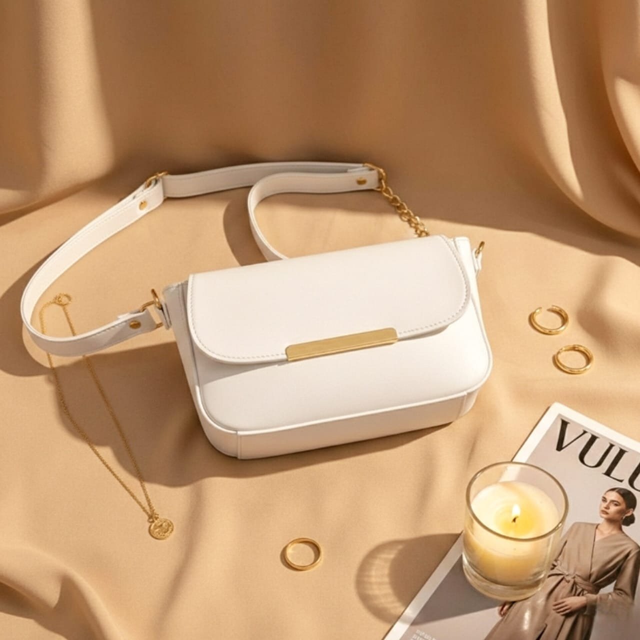 WhatsApp Image 2026-03-03 at 12.52.14 PM (1) Flap Bag White - Image 1