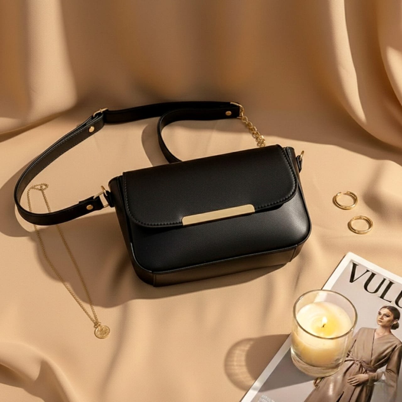 WhatsApp Image 2026-03-03 at 12.52.15 PM (2) Flap Bag Black - Image 1